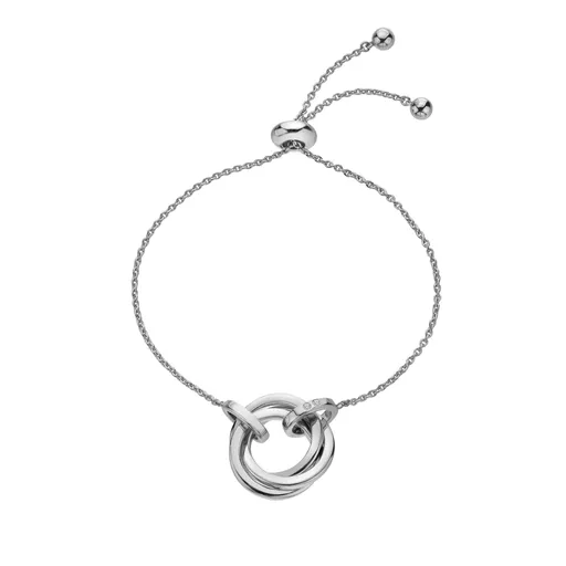 Hot Diamonds Brățară fermecătoare din argint cu diamante Trio DL706