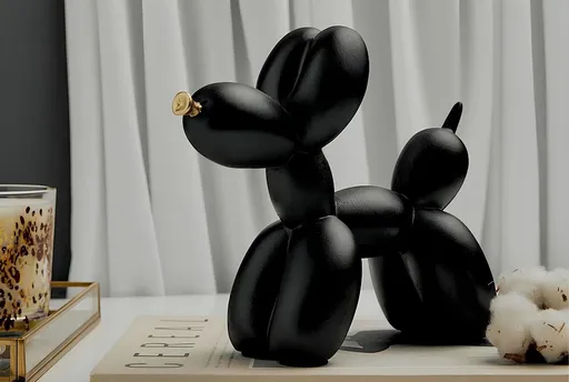 Decoratiune, CY0408, 17x8x22 cm, Poliester, Negru