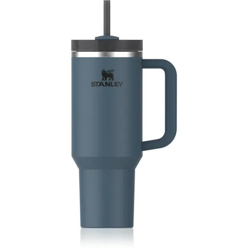 Stanley Quencher H2.O FlowState™ Tumbler pahar din oțel inoxidabil cu pai mare Blue Spruce 1180 ml