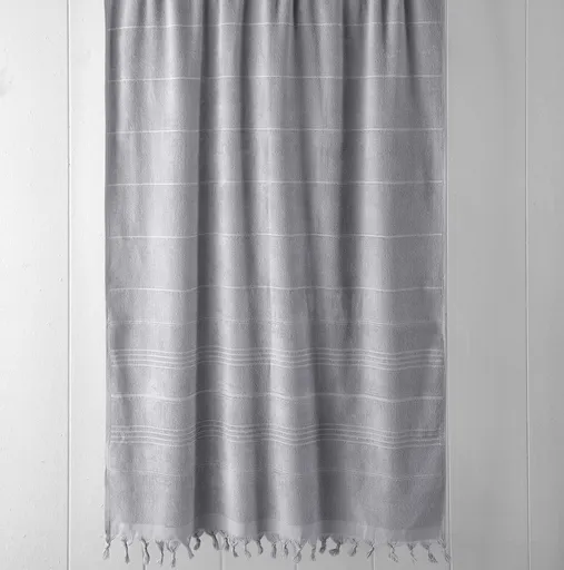 Prosop de plaja, L'essentiel Maison, Monaco, Bumbac, Gri deschis