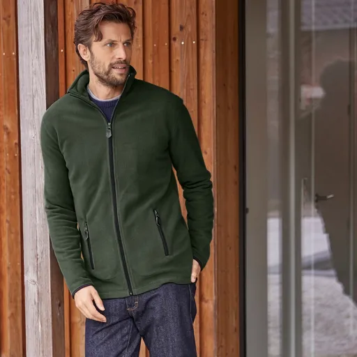 Hanorac cu fermoar, confecționat din microfleece