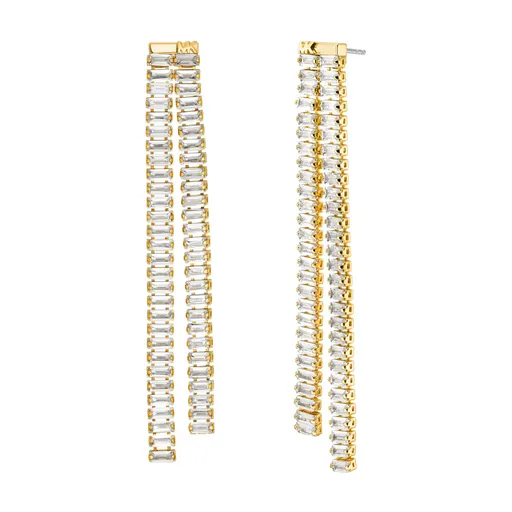 Michael Kors Cercei lungi placați cu aur Brilliance Kors MKJ8416CZ710