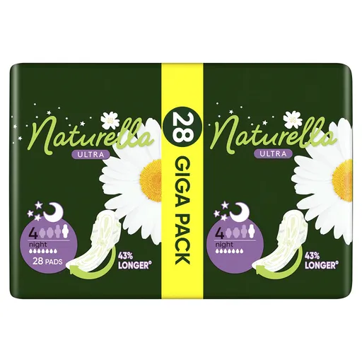 Naturella Absorbante igienice de noapte pentru femei Ultra Night Quatro 28 bucăți