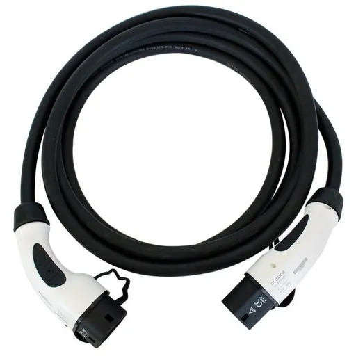 Cablu de incarcare pentru masini electrice de la 62196-2 (Type 2) la 62196-2 (Type 2), 22kW, 32A/380V Ampevo T22-3/32N, negru