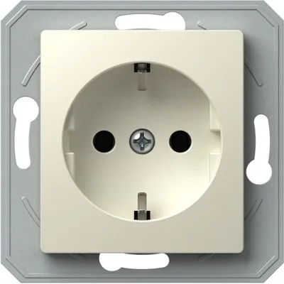 Ekonomik Priza SCHUKO 1P 16A ST IP20 Crem, TEM Modul TEM-VE10IWXO-U