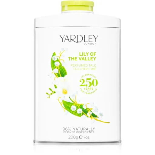 Yardley Lily Of The Valley pudră parfumată 200 g