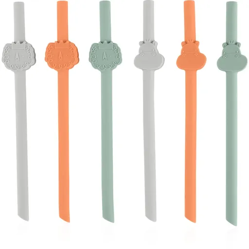 Chicco Straws Cannucce pai din silicon 12m+ 6 buc