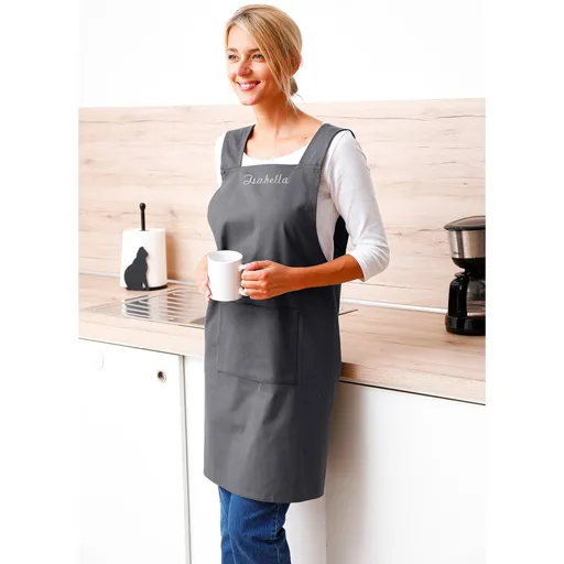 Șorț japonez din bumbac cu broderie