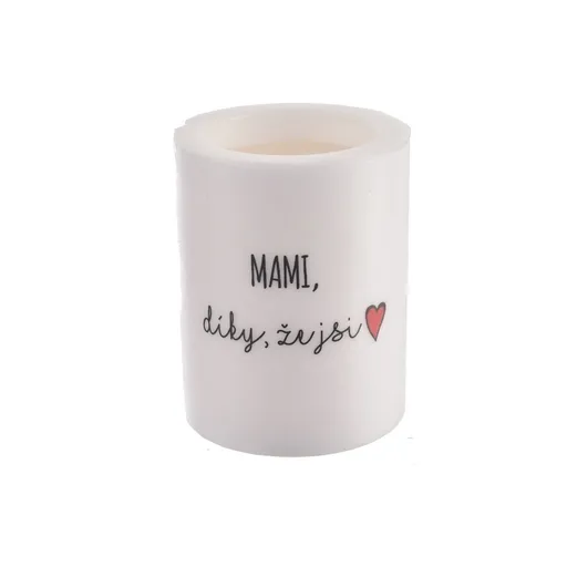 InDecor Lumânare cu parfum MAMI, mulțumesc căexiși, 8 x 10 cm