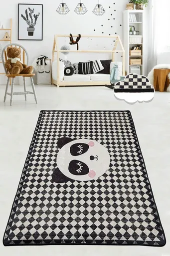 Covor, Kareli Panda, 200x290 cm, Poliester, Multicolor