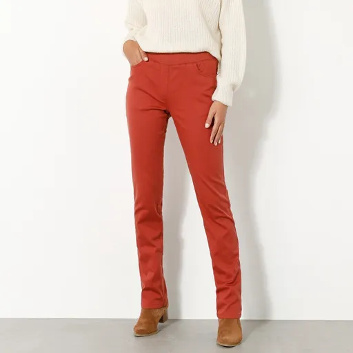 Pantaloni drepți, din pânză