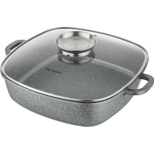 Florina Tigaie din aluminiu cu capac aromat Lava 3,5 l, 28 × 28 × 7,5 cm