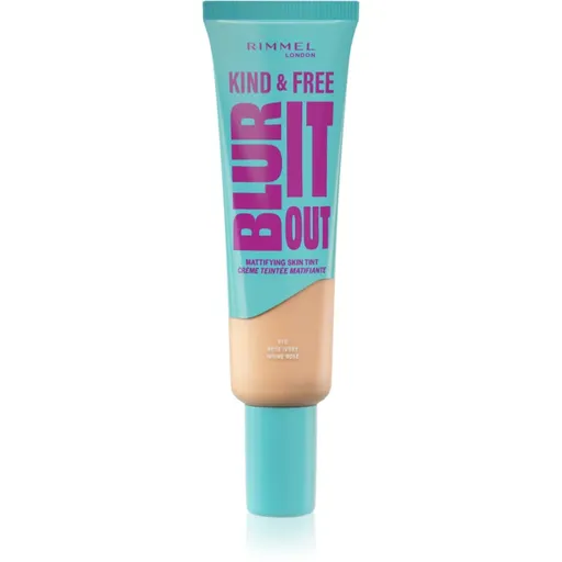 Rimmel Kind & Free Blur It Out machiaj ușor de hidratare SPF 20 culoare 010 Rose Ivory 30 ml