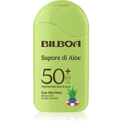 Bilboa Sapore di Aloe Latte loțiune pentru plaja cu aloe vera SPF 50+ 200 ml