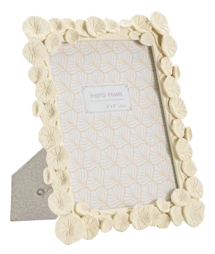 Rama foto Lotus, Mauro Ferretti, 15x20 cm, polirasina/sticla, crem