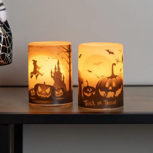 1 lumânare LED de Halloween
