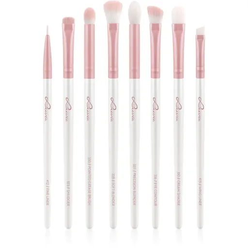 Luvia Cosmetics Prime Vegan All Eye Want set perii machiaj pentru ochi Candy (Pearl White / Rose) 8 buc