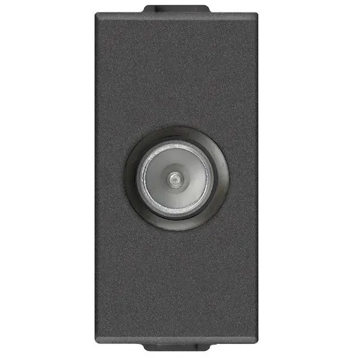 Priza TV tata 1 modul Vimar Neve Up 09300.01.CM, TV-RD-SAT carbon matt