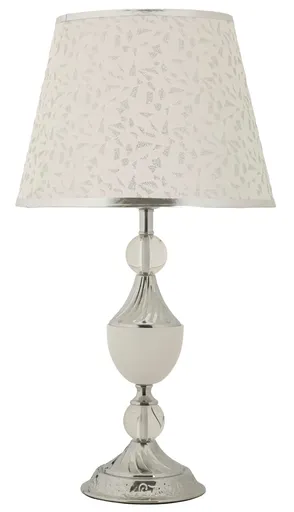 Lampa de masa Kody, Mauro Ferretti, 1 x E27, 40W, 30x54 cm, fier, argintiu/alb