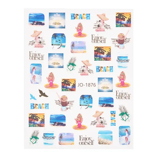 Abtibild unghii 3D JO-1876 Oranjollie