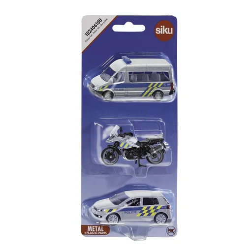 Siku - Set auto Poliție, 3 buc.