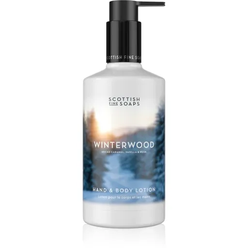 Scottish Fine Soaps Winterwood lapte de corp pentru maini si corp 300 ml