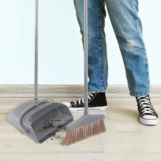 Mătură cu coadă și lopată pliabilă