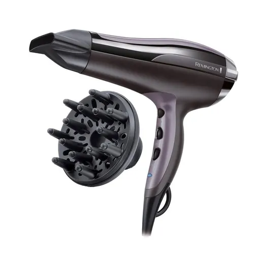 Uscator de par Remington D5220 Pro-Air Turbo, 2400W, Turbo - 90 km/h, Difuzor, Ionizare, Negru