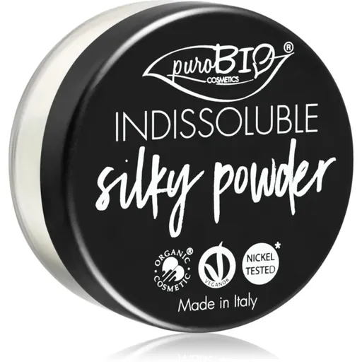 puroBIO Cosmetics Indissouble pudra pulbere matifianta culoare 01 Translucent 8 g
