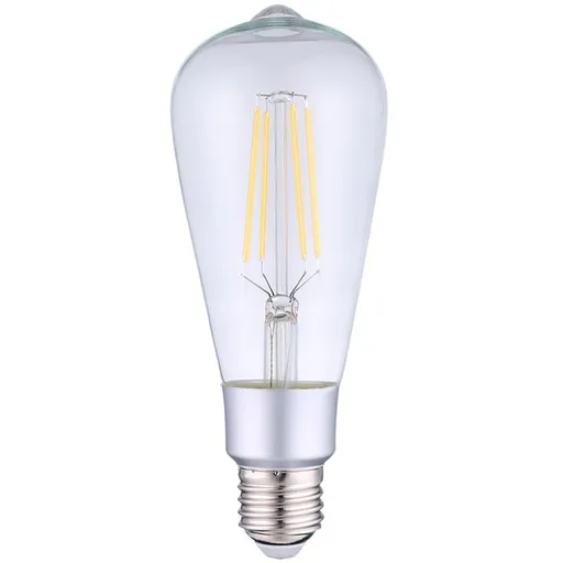 Bec inteligent Shelly Vintage ST64, Dimmer, Wi-Fi, E27, 7W, 750 LM, control aplicatie, Amazon Alexa si Google Assistant 3800235262115