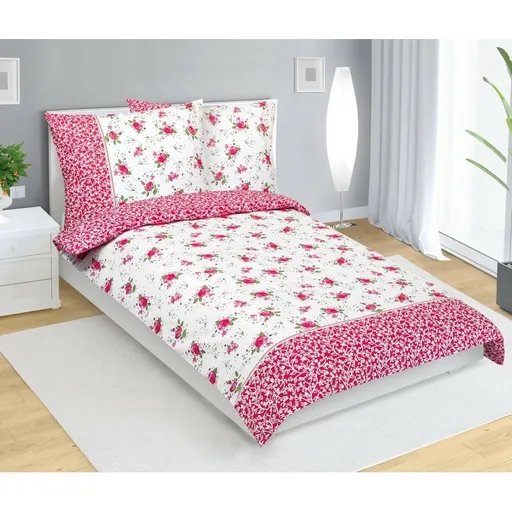 Bellatex Lenjerie de pat din bumbac Růžičkarozová, 140 x 200 cm, 70 x 90 cm