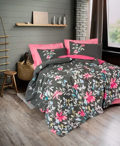 Lenjerie de pat dubla, L'essentiel Maison, Merlin, Roz