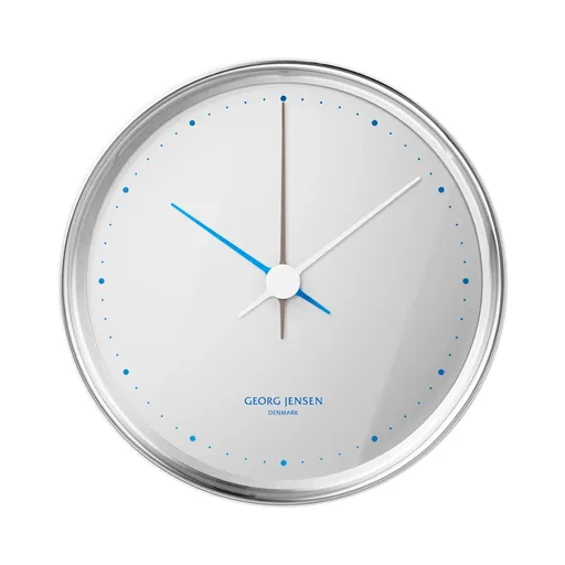 Ceas de perete Henning Koppel, 10 cm, oțel inoxidabil lustruit - Georg Jensen