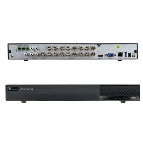 DVR 16 canale Asytech VT-2316HP Pentabrid TVI / AHD / CVI / Analog + 4 canale IP 3MP, 2xSATA, ONVIF