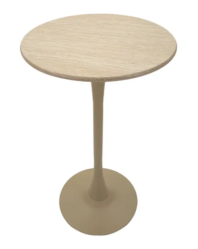 Masa de bar Alaska, Mauro Ferretti, 60x106 cm, MDF/fier, crem