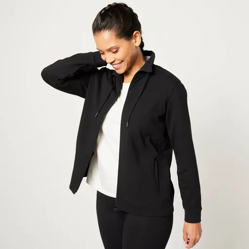 Hanorac Molton cu fermoar și guler înalt