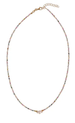 Alisia Colier de perle cu mărgele de turmalină colorate AL4658.01.000