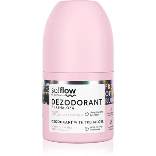 so!flow Deodorant Deodorant roll-on pentru femei Scent Of Lychee with Coconut 50 ml