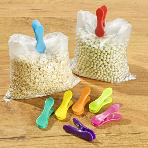 Cleme colorate pentru pungi