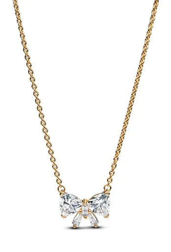 Pandora Colier placat cu aur Fundiță strălucitoare Shine Timeless 363508C01-45