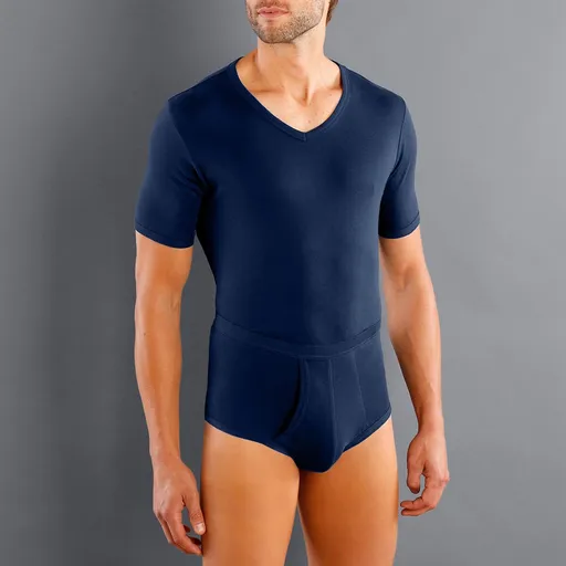 Set de 3 tricouri din bumbac cu decolteu în V