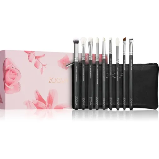 ZOEVA It's All About The Eyes Brush Set set de pensule cu geantă 1 buc