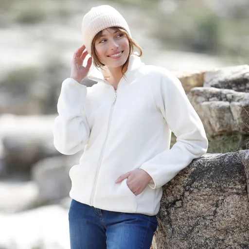 Jachetă din fleece cu fermoar