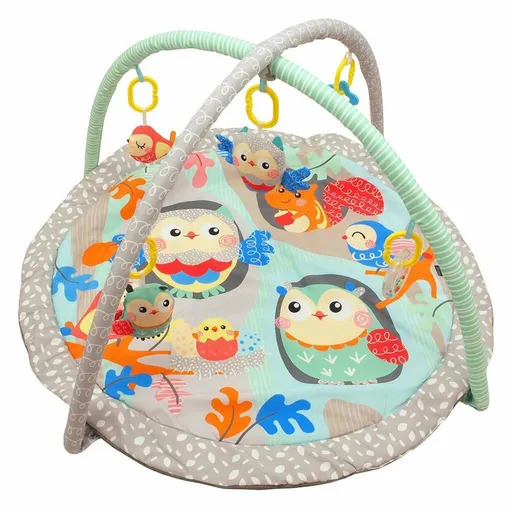 Baby Mix Păturică de joacă cu bufnițe, diametru 89cm