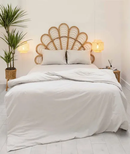 Lenjerie de pat dubla, L'essentiel Maison, Pacifico, Gri deschis