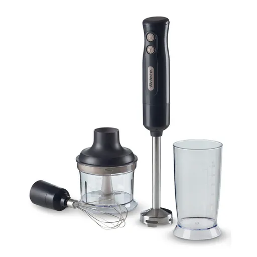 Set mixer, blender, tocator 3in1 Ariete BREAKFAST 0601/10, 700W, 500 ml, 2 viteze, Functie anti-stropire, Gri inchis