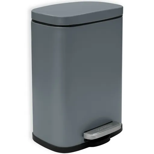 Spirella Coș de gunoi cu pedală Akira 5 l, gri mat, gri
