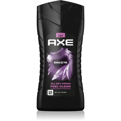 Axe Excite gel de dus pentru față, corp și păr 250 ml