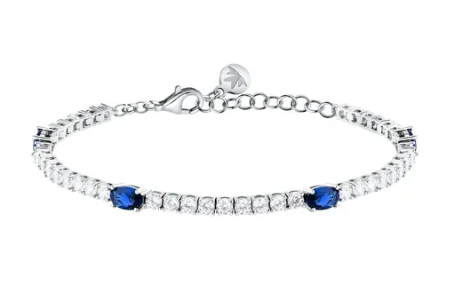 Morellato Brățară strălucitoare în stil tenis cu zirconii cubice albastre Tesori SAIW268
