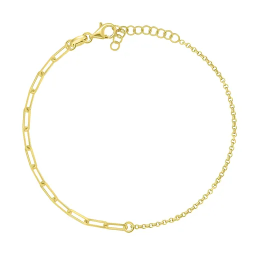 Brilio Silver Brățară de damă din argint placată cu aur BRC206Y